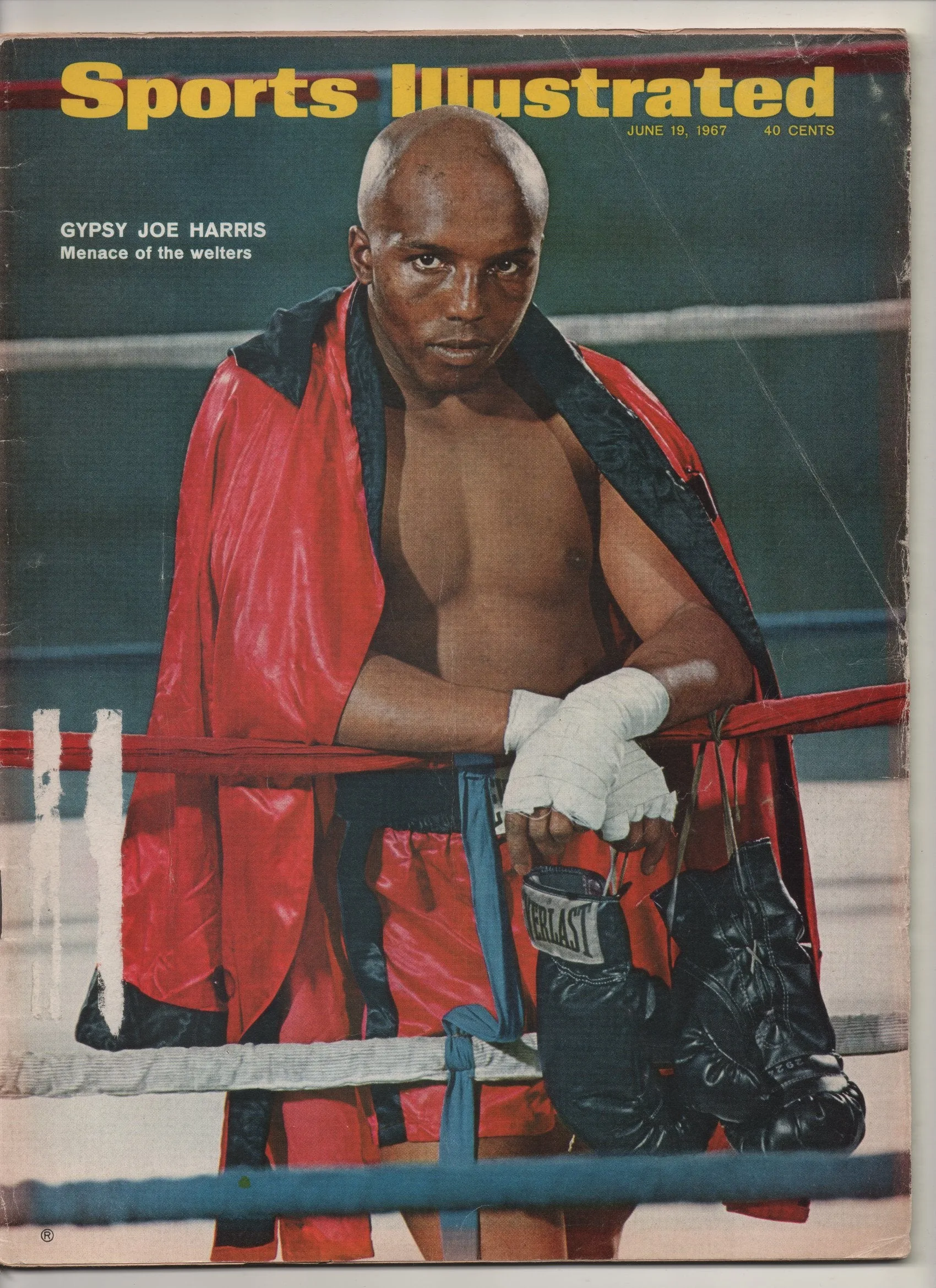[1 of 1] 1967 Sports Illustrated "Gypsy Joe Harris Menace Of The Welters" From The Personal Collection of Kareem Abdul Jabbar