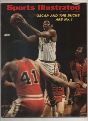 [1 of 1] 1971 Sports Illustrated "Oscar And The Bucks Are No.1" From The Personal Collection of Kareem Abdul Jabbar