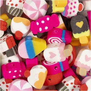 10mm Candy Cakes & Ice Cream Beads – Make Personalized Bracelets Necklaces & Earrings