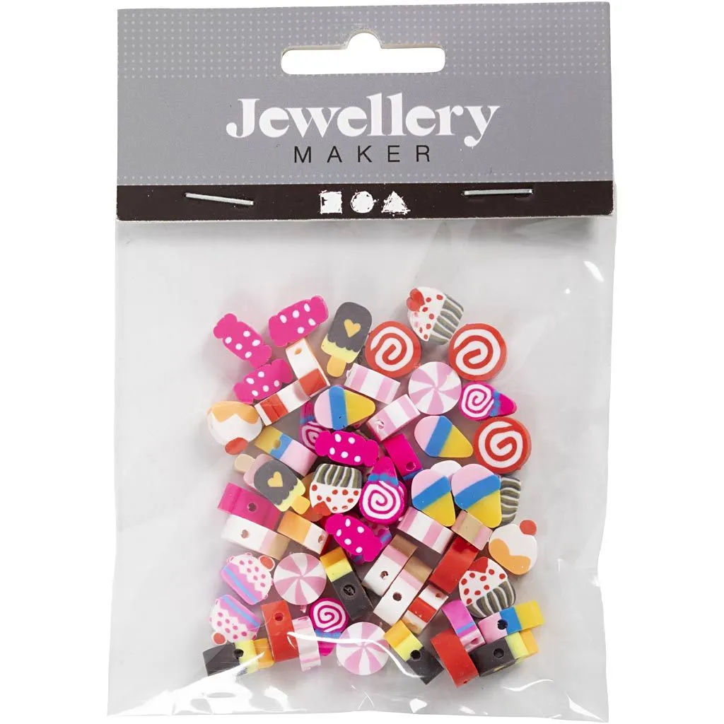 10mm Candy Cakes & Ice Cream Beads – Make Personalized Bracelets Necklaces & Earrings