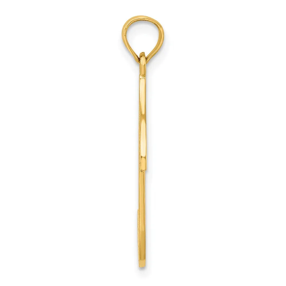 14k Music Note Charm