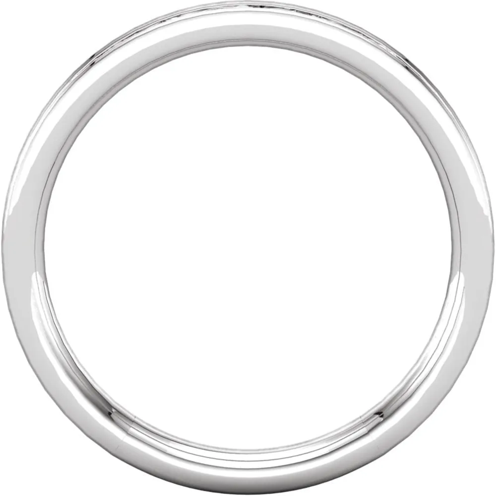 14k White Gold Sculptural-Inspired Band , Size 7