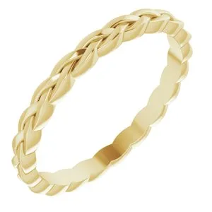 14K Yellow 2 mm Woven Band Size 7