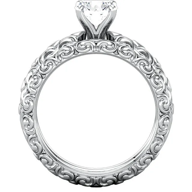 14k Yellow Gold Sculptural-Inspired Band Size 7.5