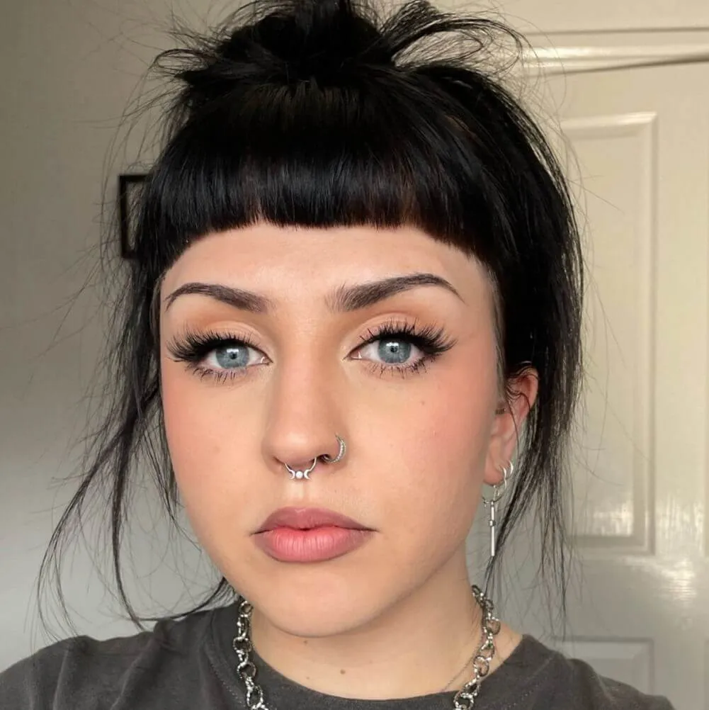 16G/14G Moon Phase Hinged Segment Septum Ring