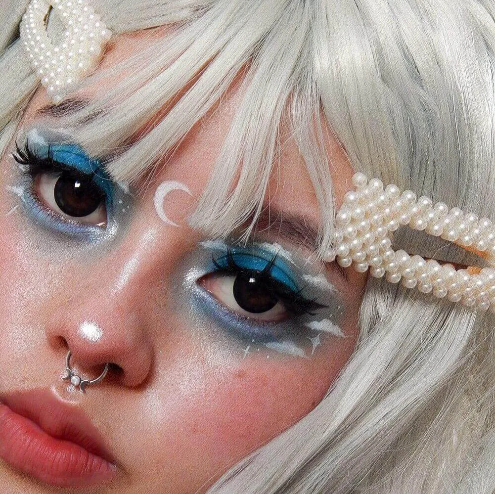 16G/14G Moon Phase Hinged Segment Septum Ring