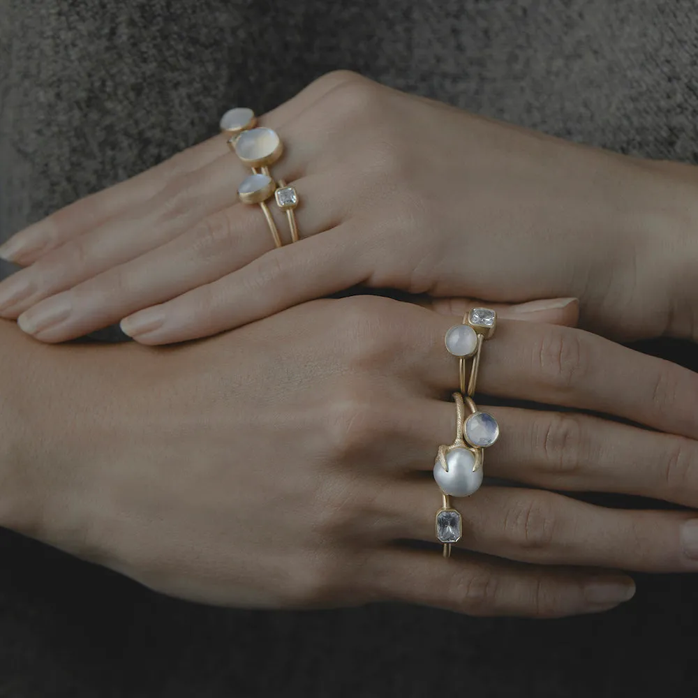 1.75 Carat One-of-a-Kind White Moonstone Ring | WMR1-OOAK