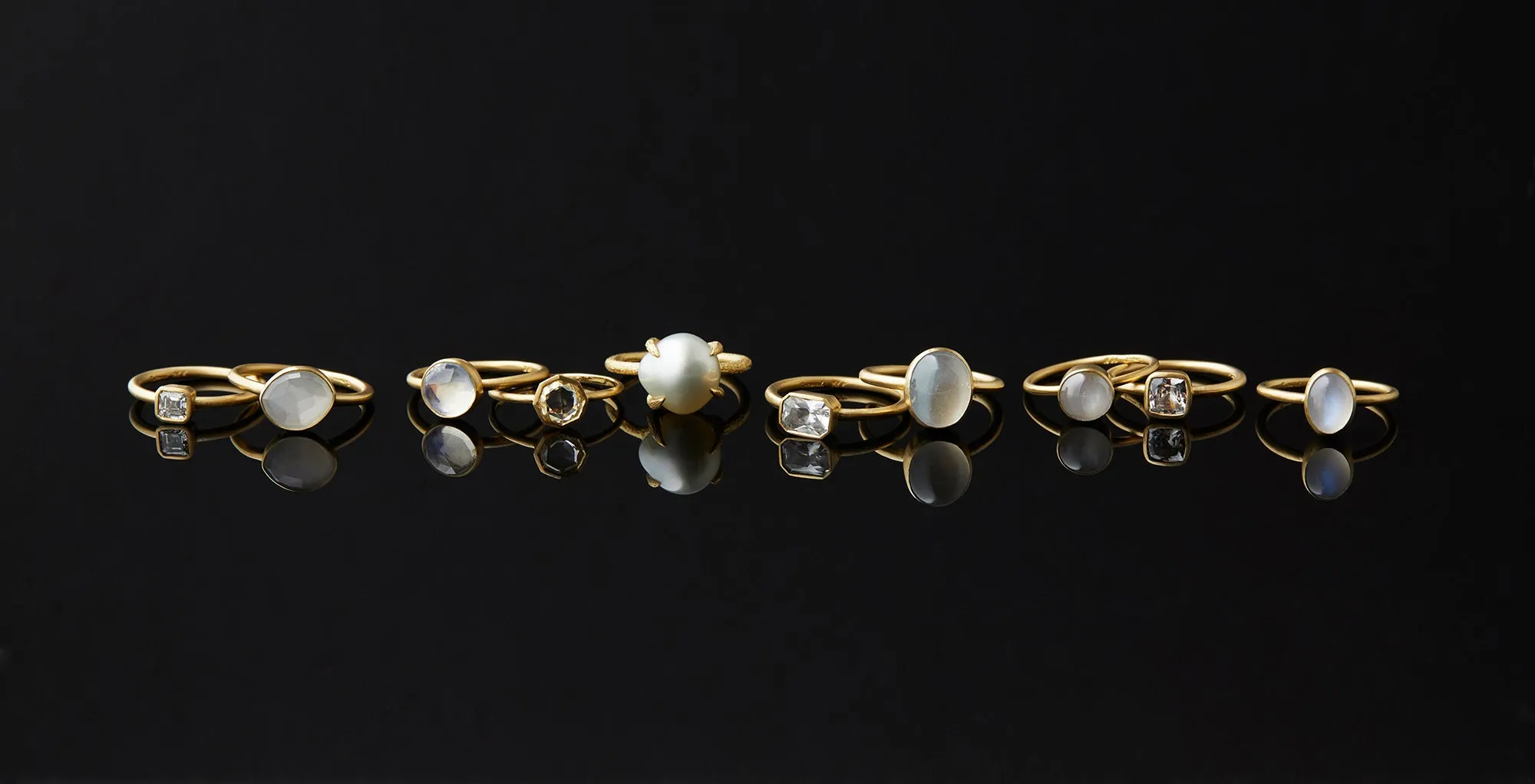 1.75 Carat One-of-a-Kind White Moonstone Ring | WMR1-OOAK