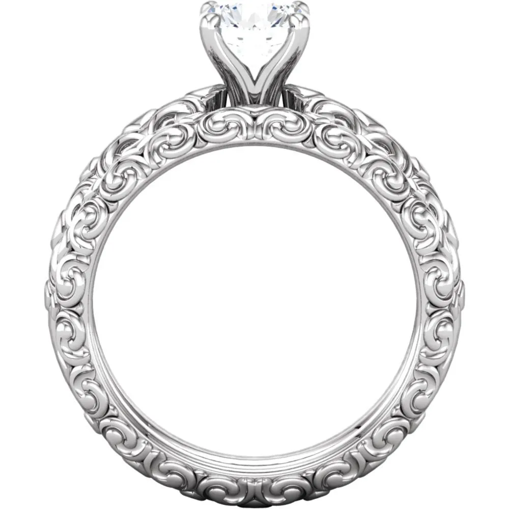 18k Yellow Gold Sculptural-Inspired Band Size 6