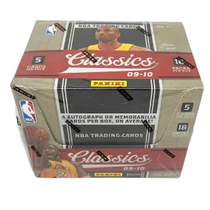 2009-10 Panini Classics Basketball Factory Sealed Hobby Box w/ 4 Auto/Curry RC?