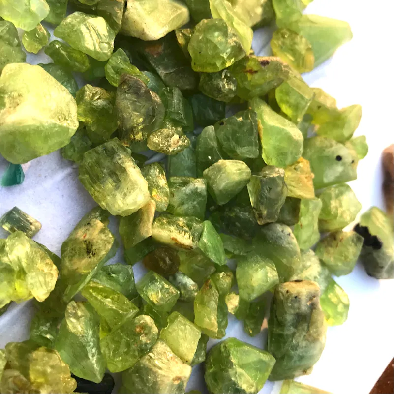 300 Grams Peridot Rough Stones for Cabbing