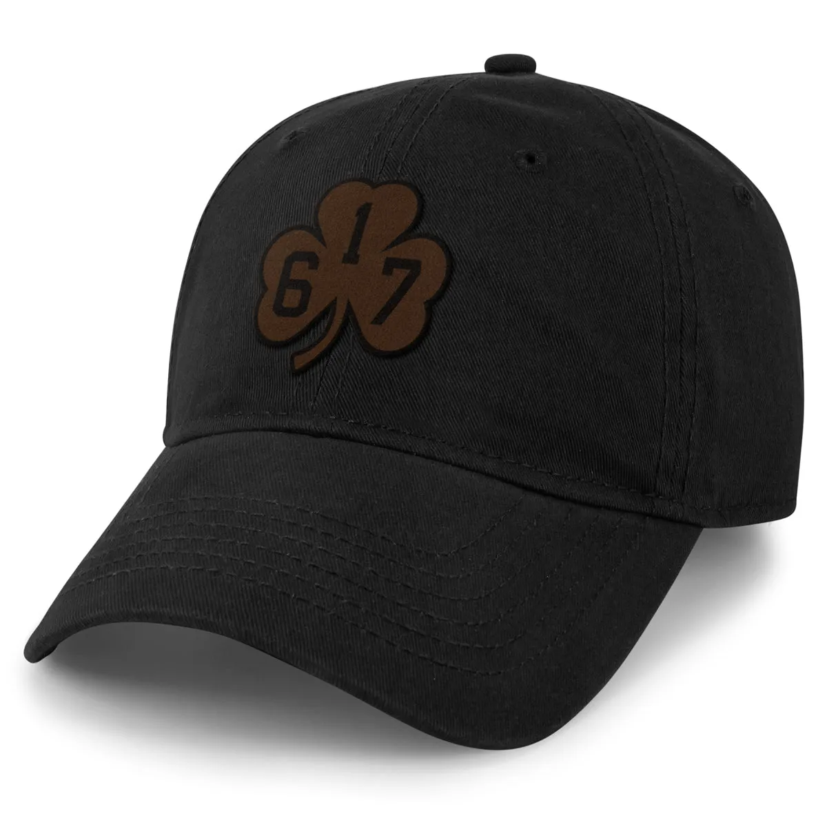 617 Shamrock Leather Patch Dad Hat