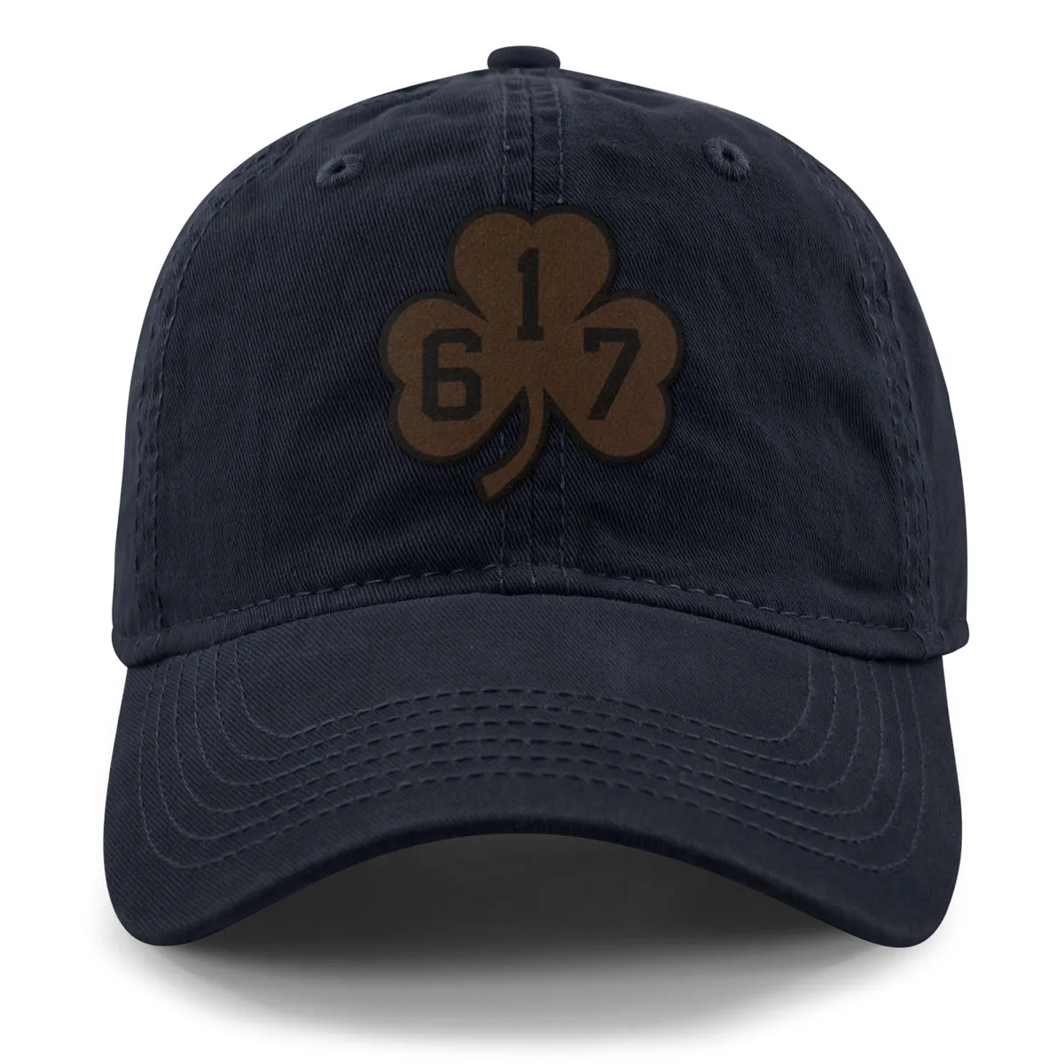 617 Shamrock Leather Patch Dad Hat