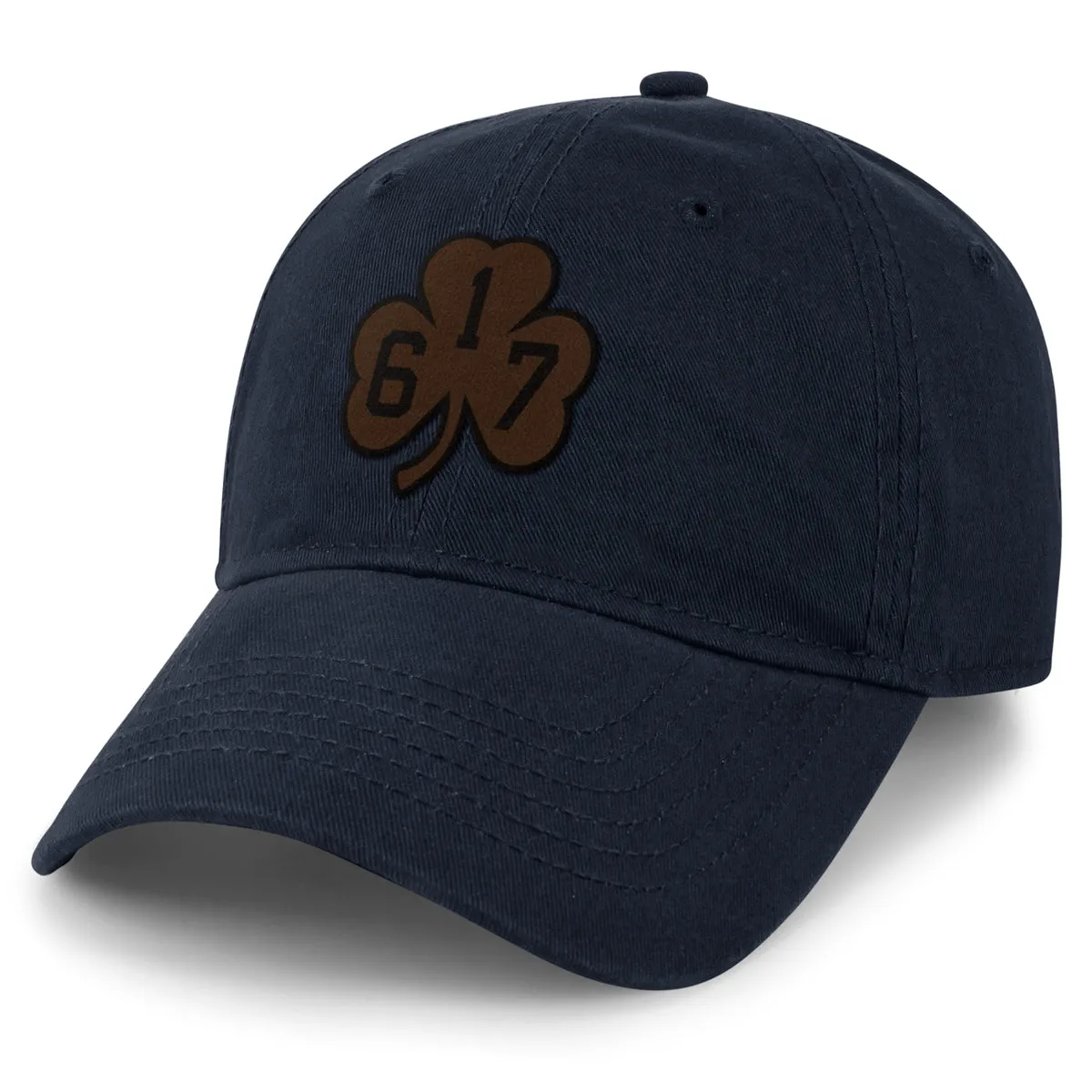 617 Shamrock Leather Patch Dad Hat
