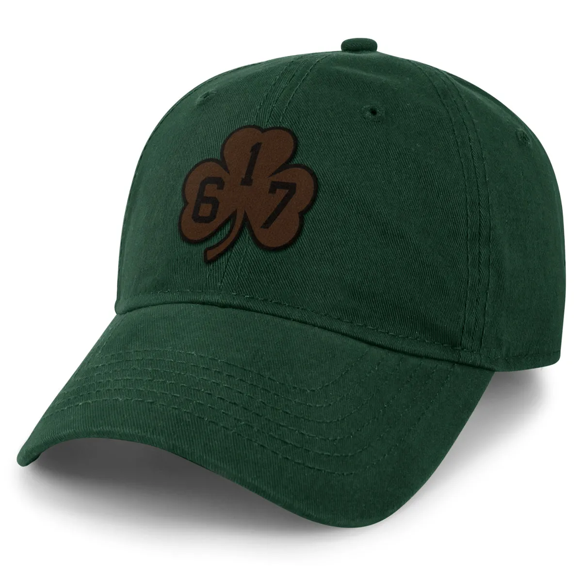 617 Shamrock Leather Patch Dad Hat