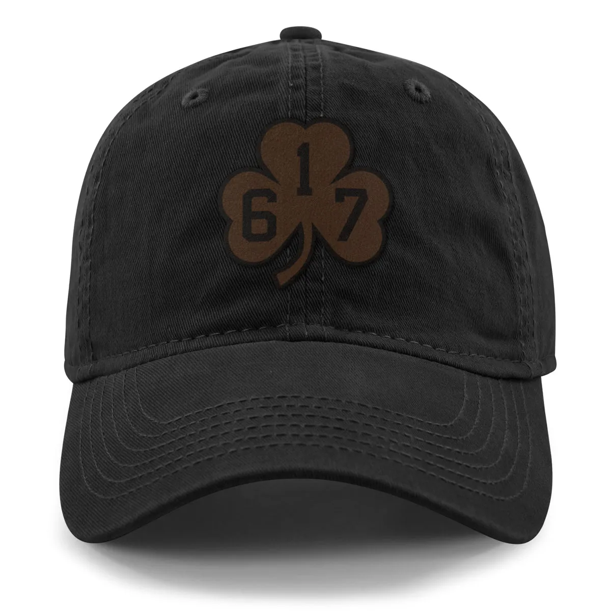 617 Shamrock Leather Patch Dad Hat