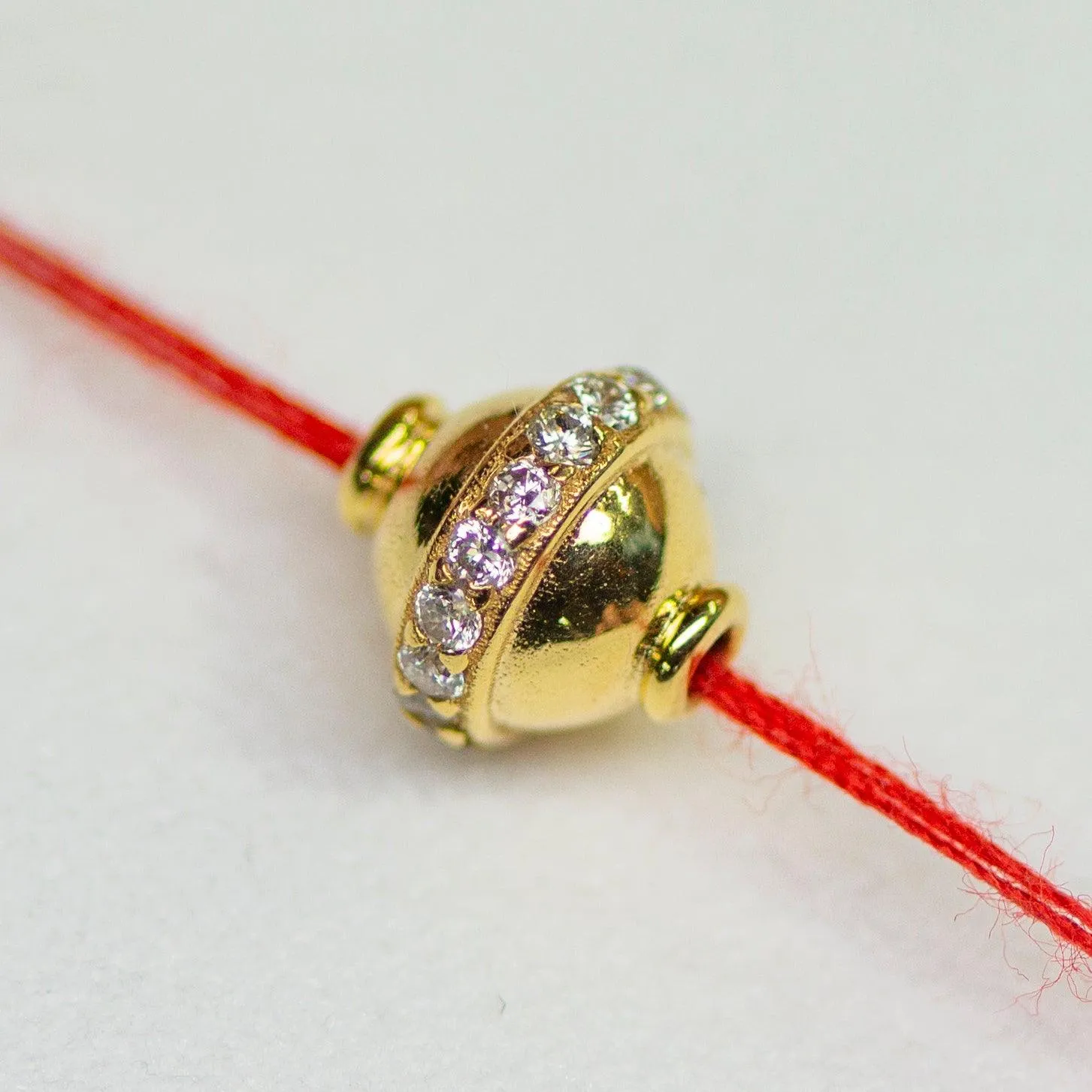7.5mm 18k Solid Yellow Gold Diamond Saucer Fancy Jewelry Making Spacer Bead