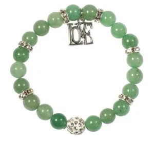 8mm Bracelet Green Aventurine Love