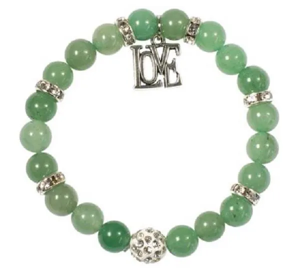 8mm Bracelet Green Aventurine Love