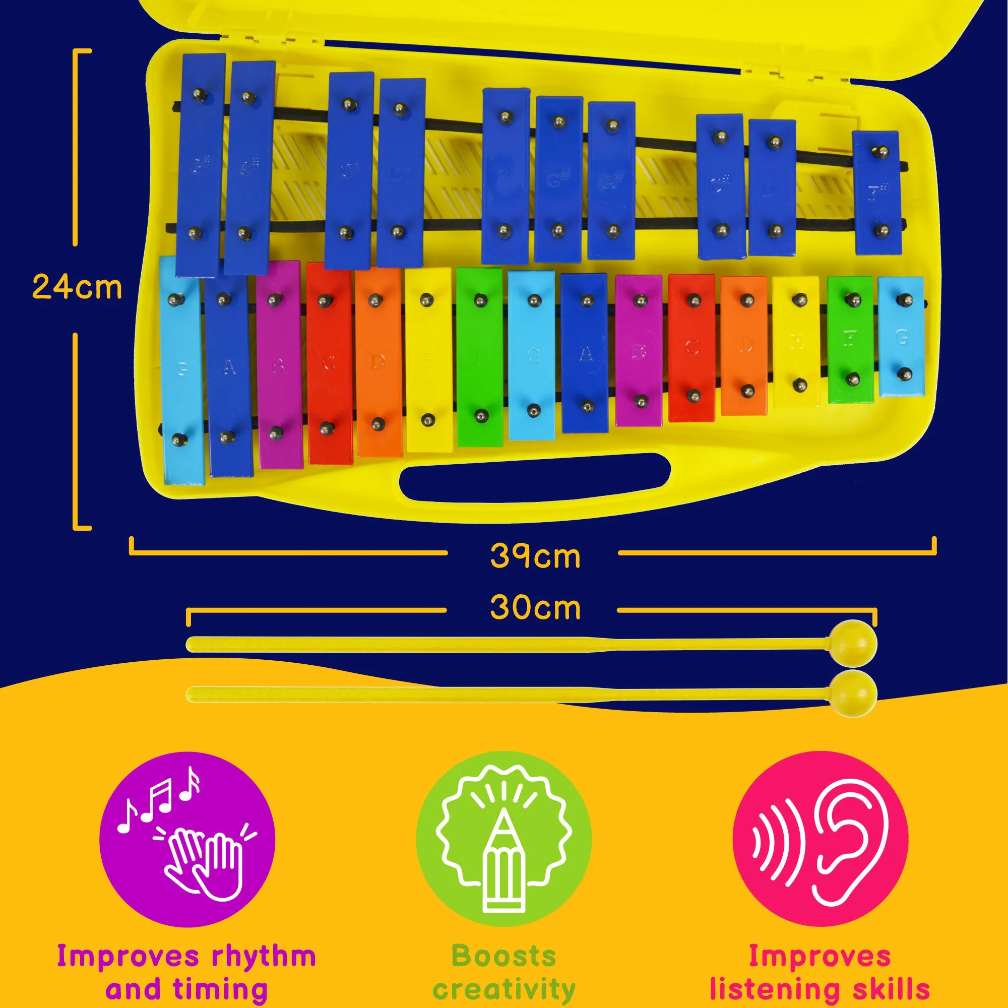 A-Star 25 Note Chromatic Glockenspiel