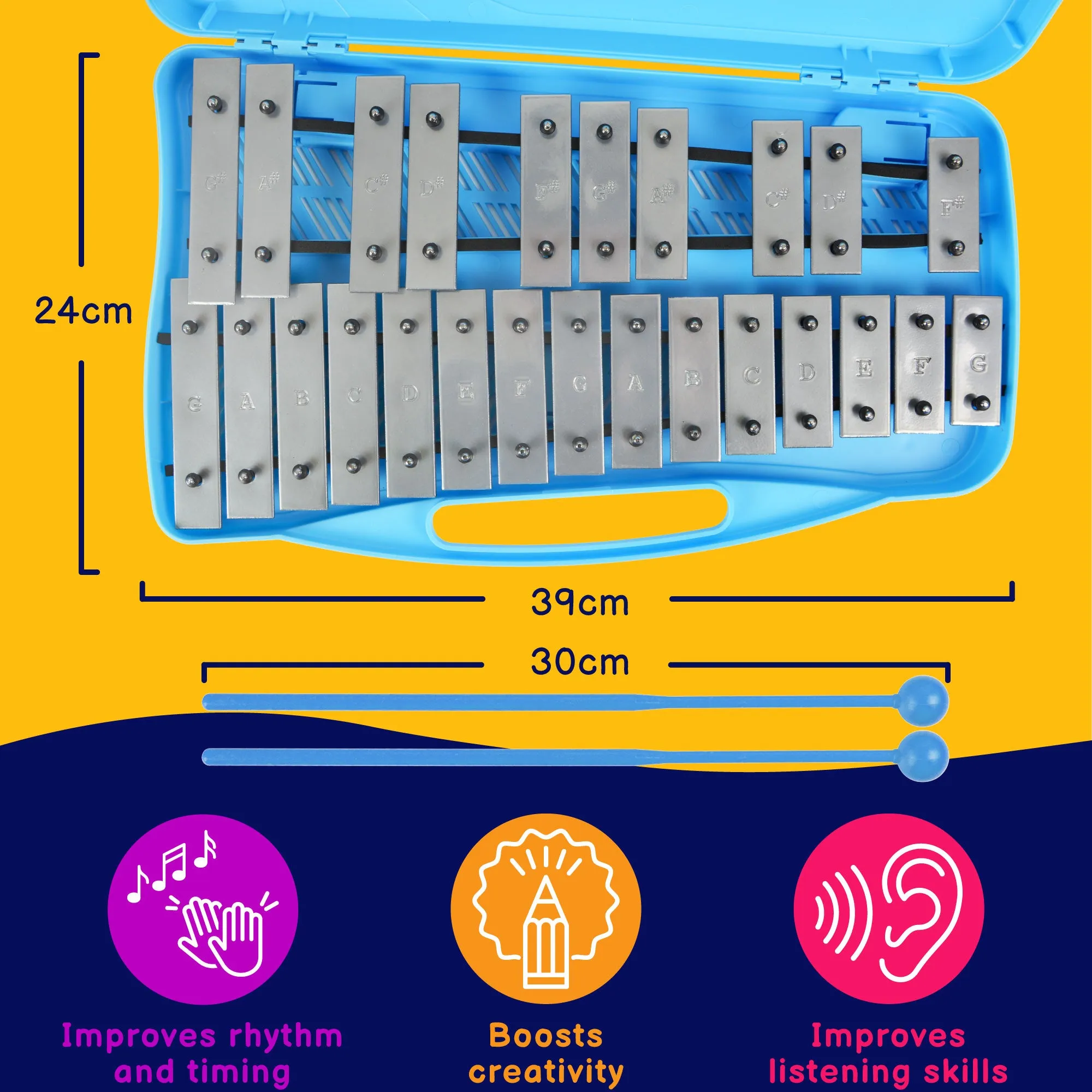 A-Star 25 Note Chromatic Glockenspiel