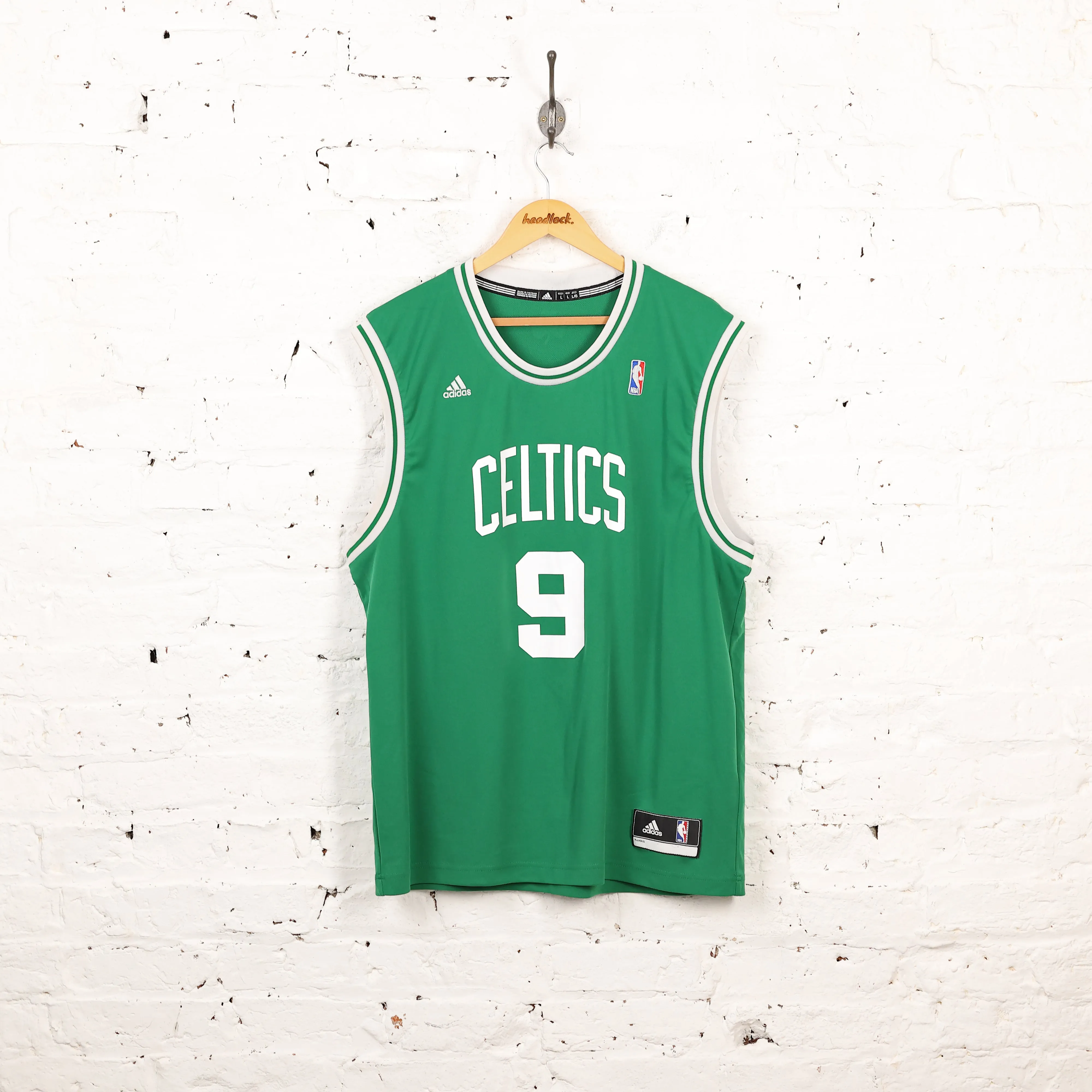 Adidas Boston Celtics Rondo Basketball Jersey - Green - L
