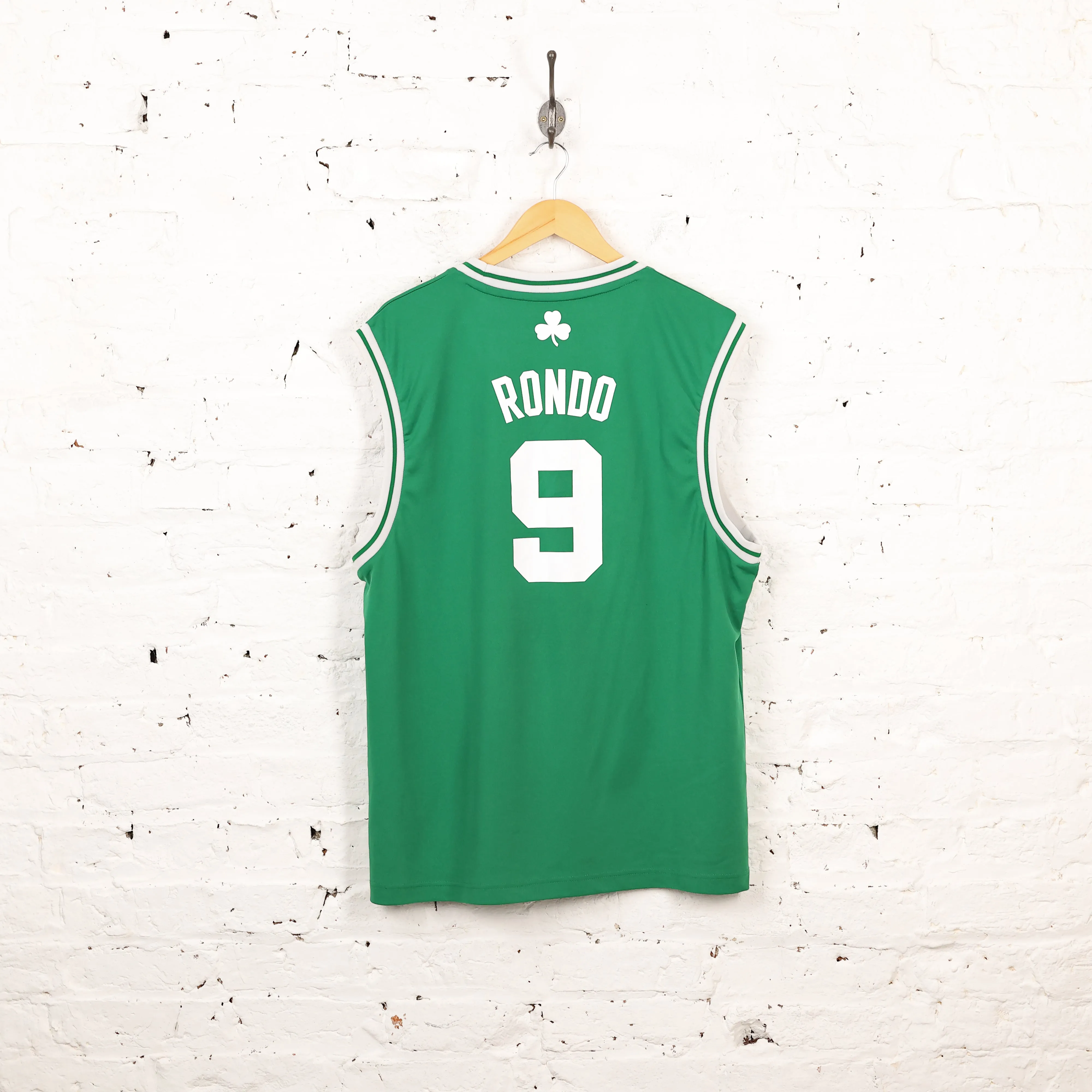 Adidas Boston Celtics Rondo Basketball Jersey - Green - L