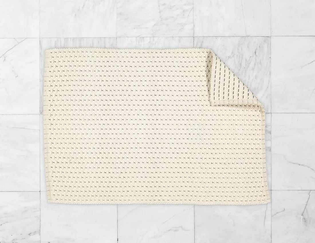 Amelia Jackson Fancy Twill Rug, Natural with Charcoal Pinstripe 75x129 cm SBEDOO8