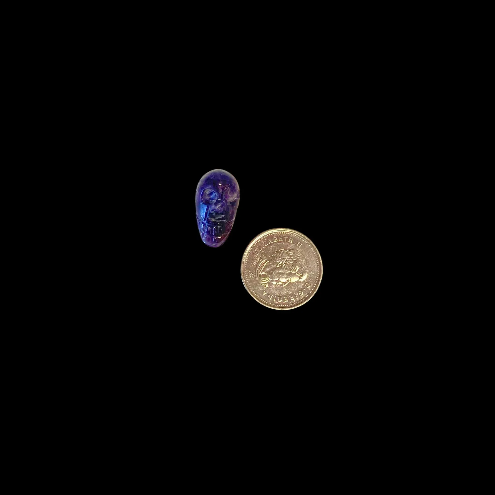 Amethyst Skull Bead