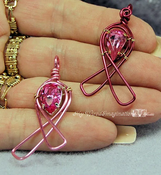 Awareness Ribbon Pendants, Beginners Wire Wrap Jewelry Tutorial