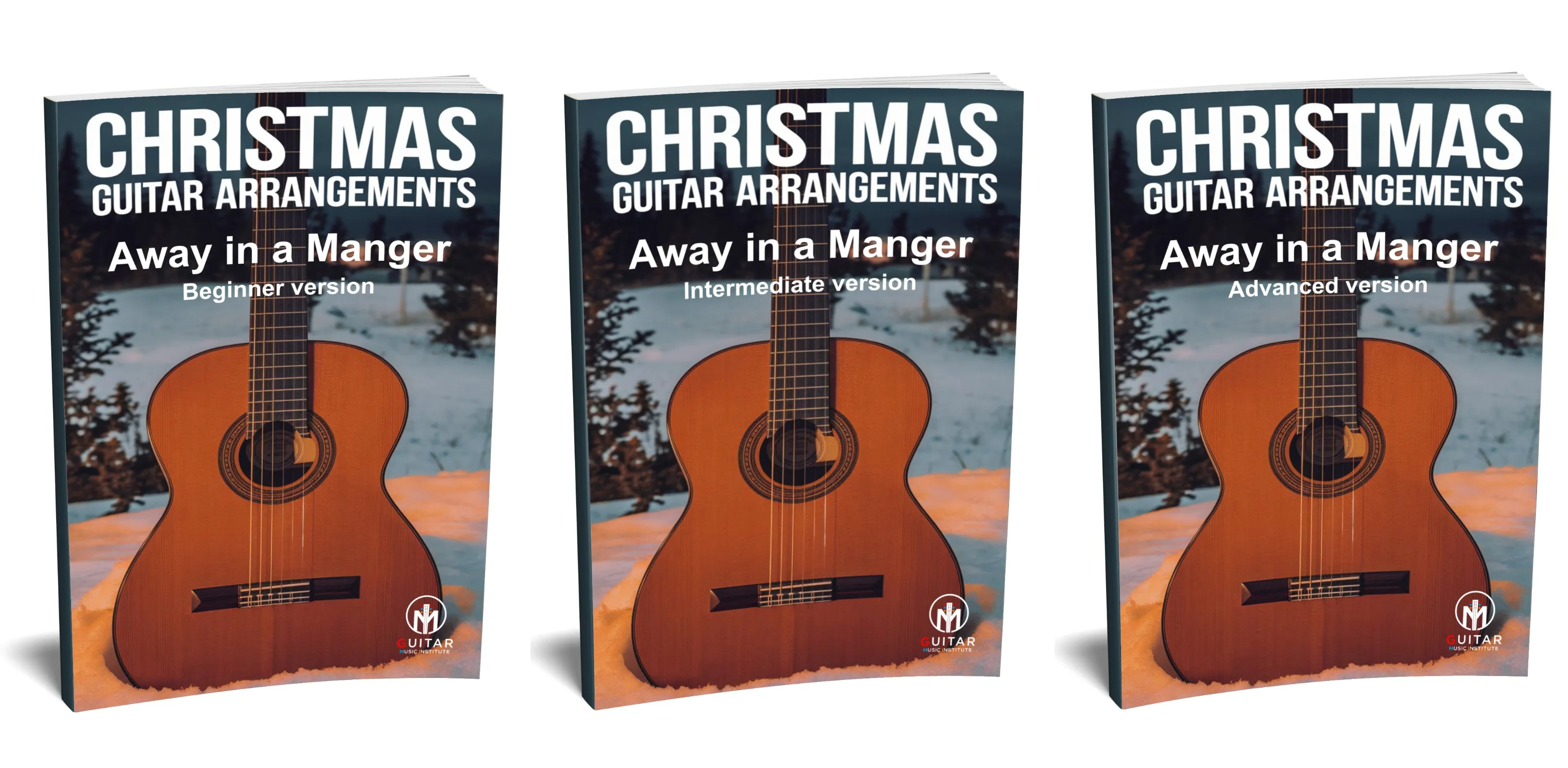 Away In A Manger: PDF Combined Versions for guitar - Sheet Music Download