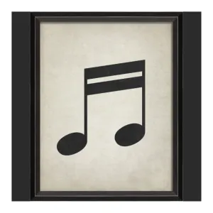BC Music Note Beamed Sixteenth Note Wall Art - Small