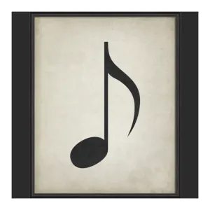 BC Music Note Eighth Note Wall Art - Large