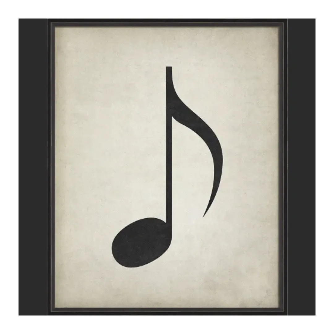 BC Music Note Eighth Note Wall Art - Large