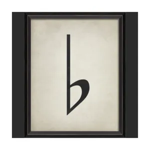 BC Music Note Flat Wall Art - Small