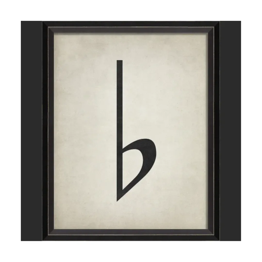 BC Music Note Flat Wall Art - Small