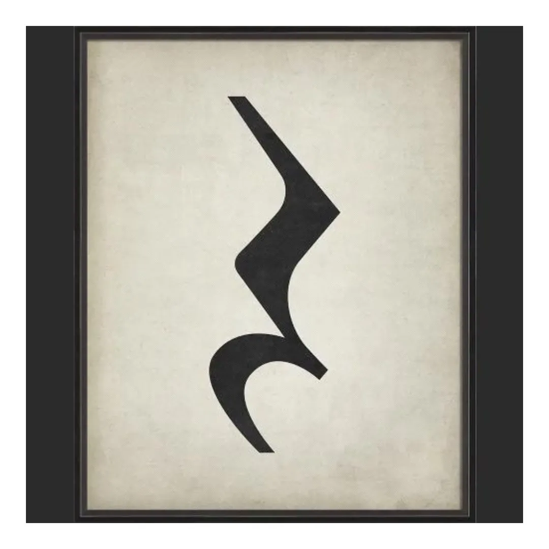 BC Music Note Quarter Note Rest Wall Art - Large