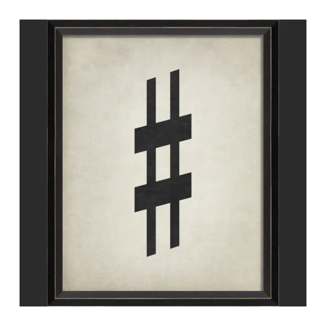 BC Music Note Sharp Wall Art - Small