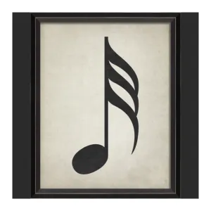 BC Music Note Thirty Second Note Wall Art - Small