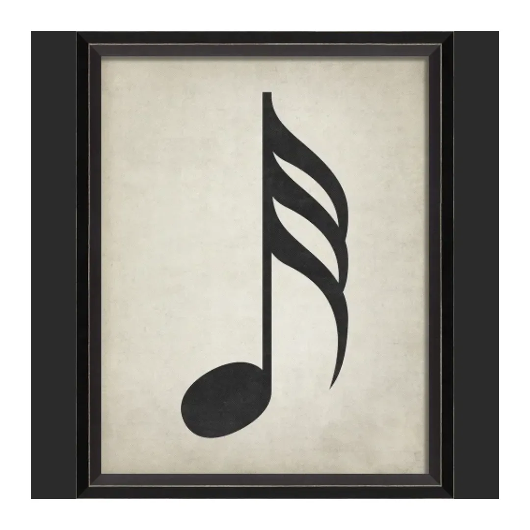 BC Music Note Thirty Second Note Wall Art - Small