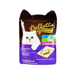 Bellotta Mackerel in Gravy Pouch for Cat, 85 g