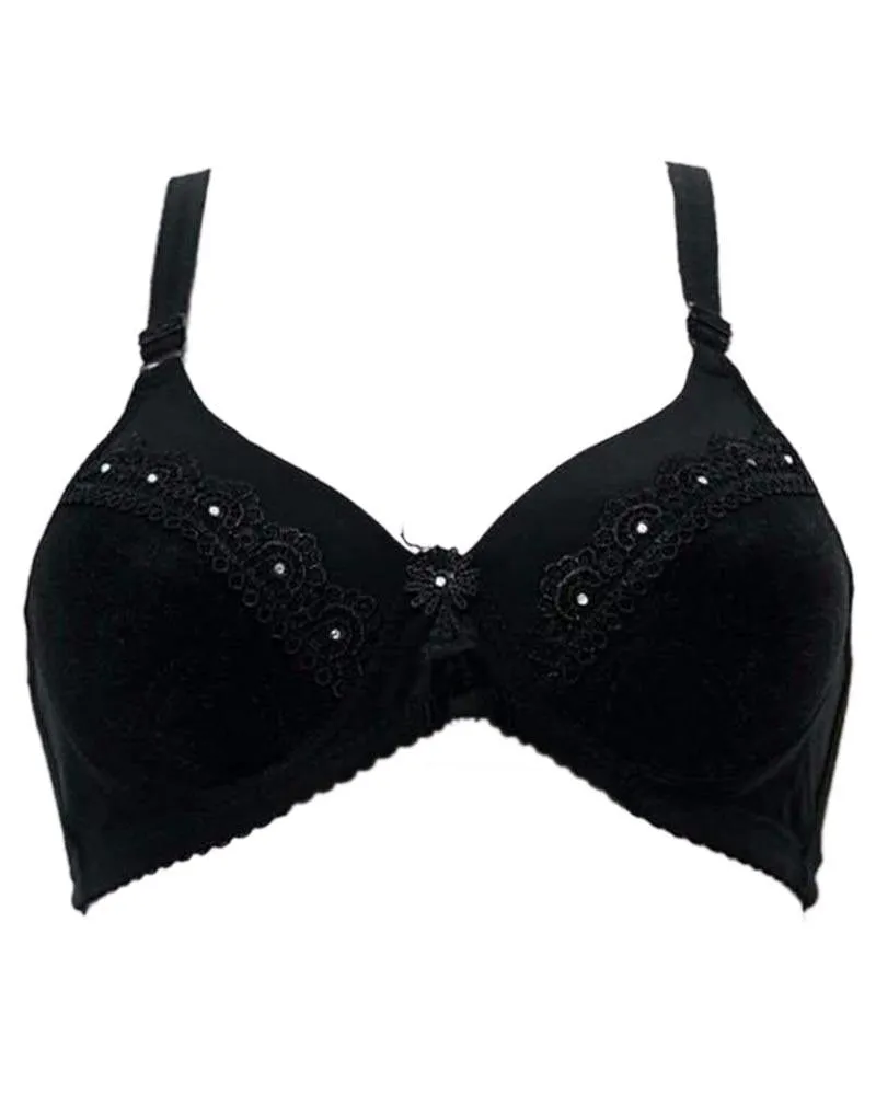Black Imported Single Padded Bra