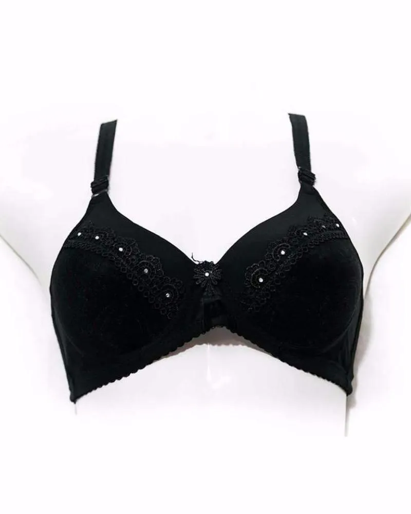 Black Imported Single Padded Bra