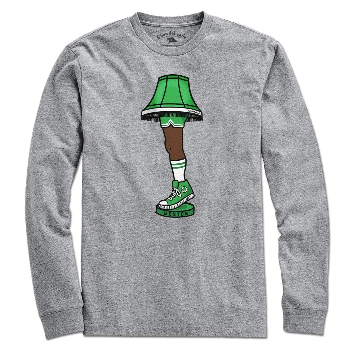 Boston Basketball Holiday Leg Lamp T-Shirt