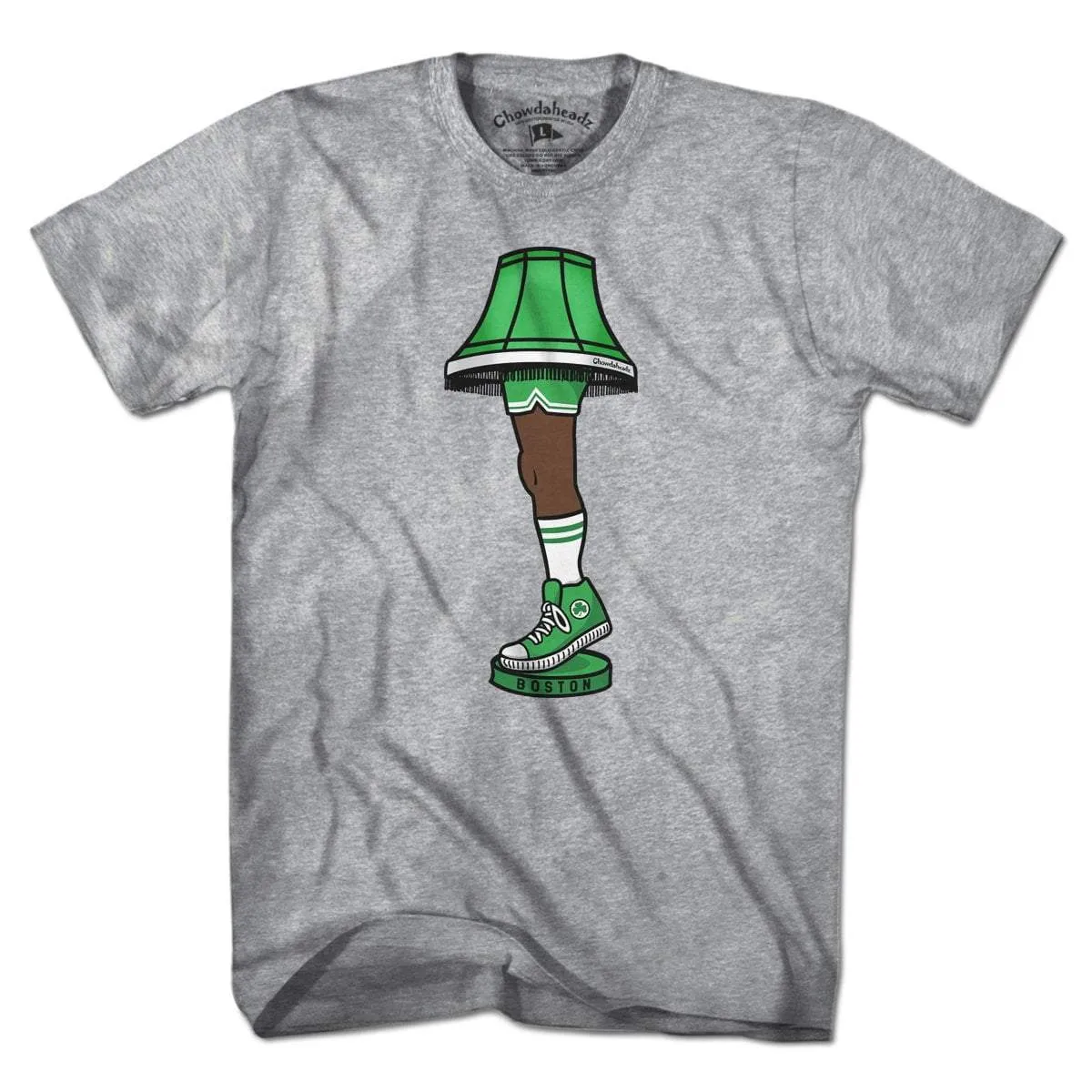 Boston Basketball Holiday Leg Lamp T-Shirt