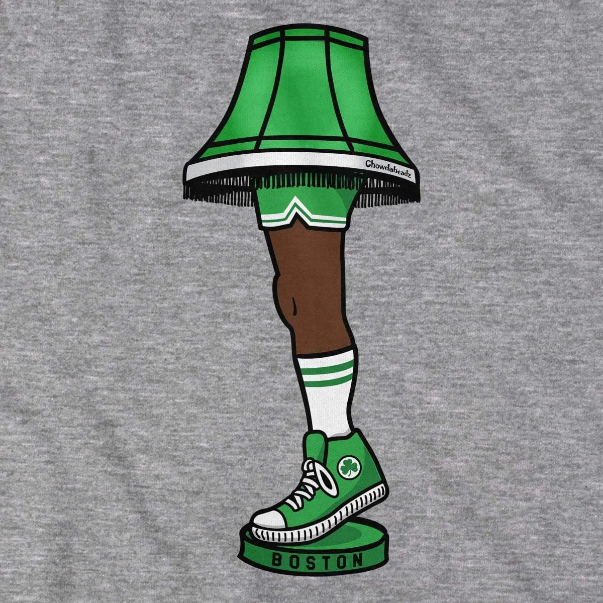 Boston Basketball Holiday Leg Lamp T-Shirt