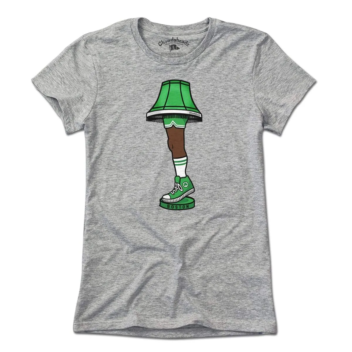 Boston Basketball Holiday Leg Lamp T-Shirt
