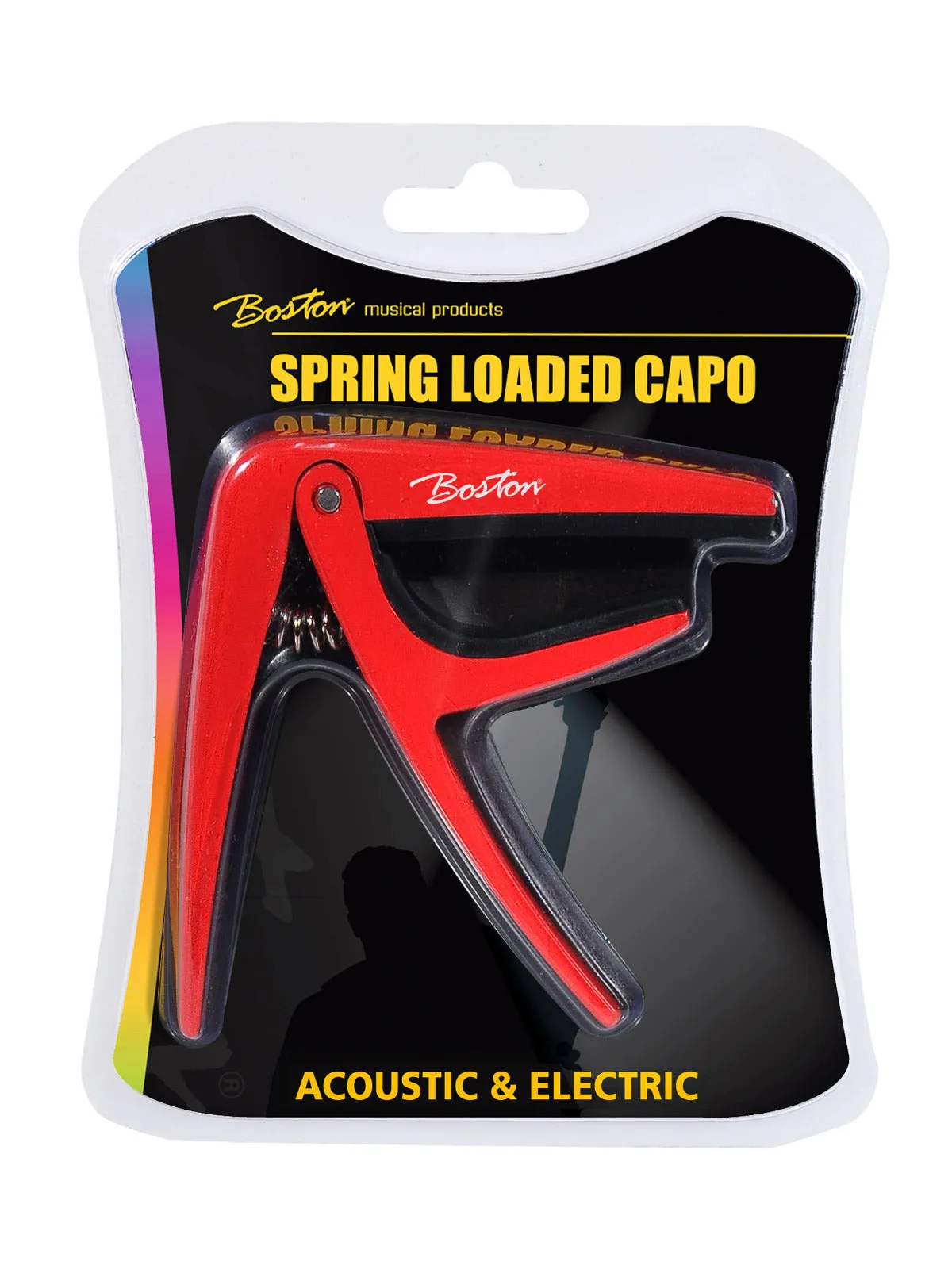 Boston Spring Loaded Capo for Acoustic & Electric