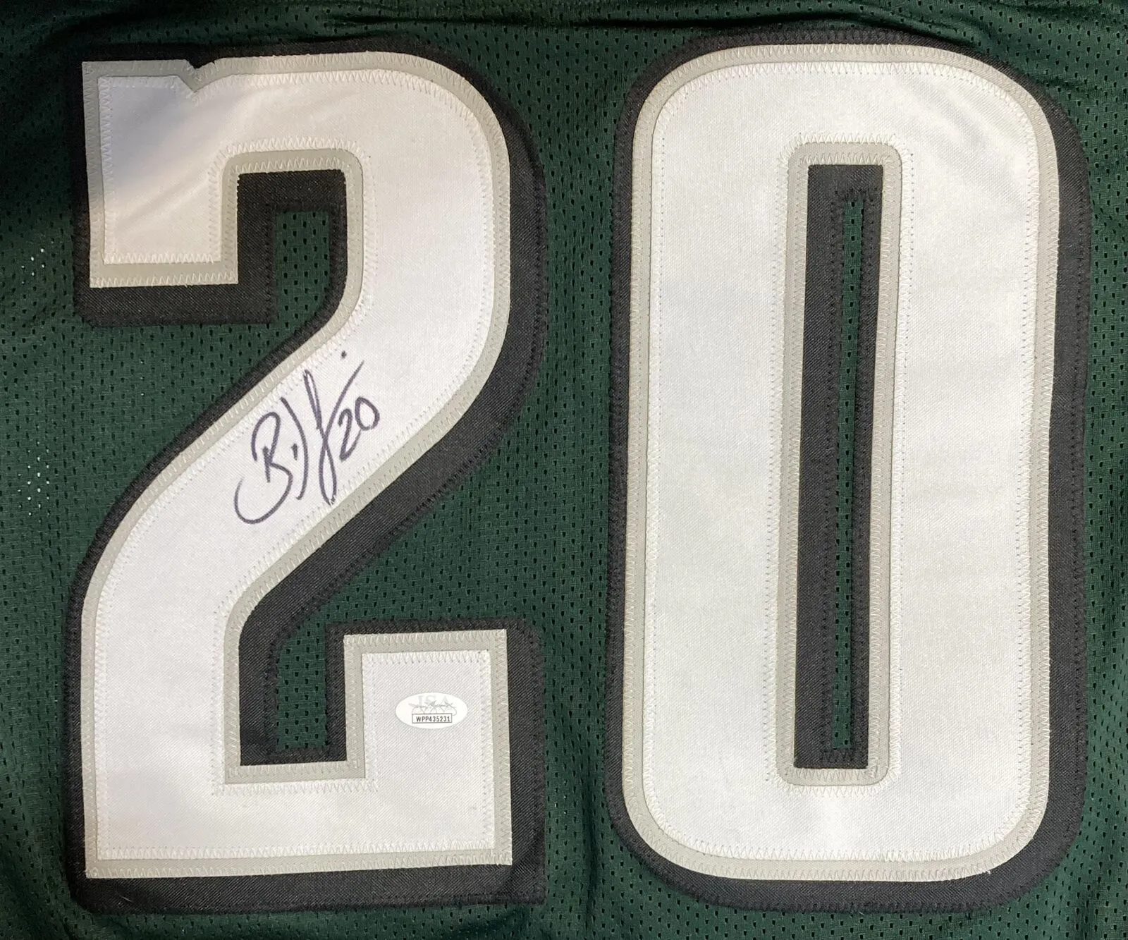 Brian Dawkins Signed Custom Green Pro-Style Football Jersey JSA Hologram
