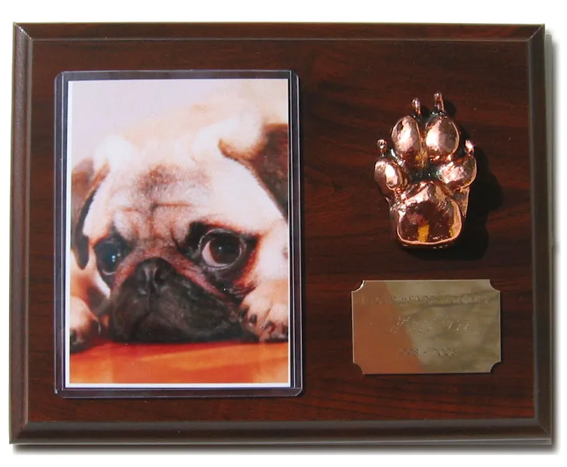 BRONZED PET PAW PLAQUE